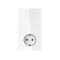 Gniazdo Schuko / centralka Hub Pro iO. Monoblock. do puszki o głęb. min. 60mm biały Simon 100 | 10032108-130 Kontakt Simon
