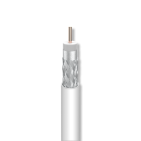Kabel koncentryczny CXT 1,00/4,5/6,5mm biały PVC Eca /100m/ KRĄŻEK | 2128 Televes