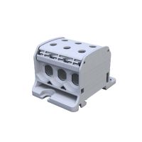 Złączka szynowa gwintowa, STB 50-3, Al/Cu, 87360 SIMBLOCK, szary | 81003002 Simet