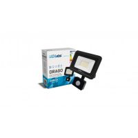 Naświetlacz LED z czujnikiem ruchu DRAGO 30W 2700lm 4000K Biały Neutralny IP44 SLIM PIR 3 lata gwar. | 17-0000-12 LED Labs