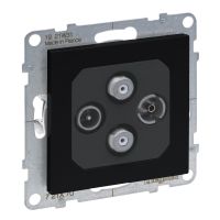 Gniazdo TV-R-2xSAT końcowe 1.5 dB, czarny, Suno | 721470 Legrand