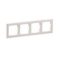 Ramka poczwórna, piasek, Suno | 721534 Legrand