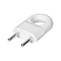 Wtyczka euro płaska 2P, z uchem, biały | OR-AE-13260/W Orno