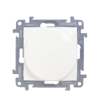 Ściemniacz obrotowy do LED ściemnialnych 230 V 2–250 W, biały, max zródeł LED - 10 szt. Simon 10 | CS9LA.01/11 Kontakt Simon