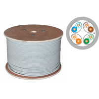 Kabel U/FTP kat.6A LSOH 4x2x23AWG Dca 500m (10Gb/s 25 lat gwarancji) BĘBEN | KIF6ALSOH500D A-Lan Technologie