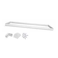 Ramka natynkowa do panel LED 120x30x4,3cm BIAŁA | LOP902W BestService