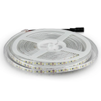 Taśma LED V-TAC 12V SMD3528 600LED IP65 rękaw 8W/m VT-3528 IP65 3000K 800lm | 3800157676267 LED EUROPE