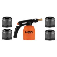 Lampa lutownicza gazowa na naboje 190 g + 4 naboje gazowe nabijane | 20-045 NEO TOOLS