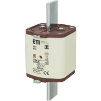 Wkładka bezpiecznikowa (topikowa) NH3/I 355A gG 500V zwłoczna / Zaczepy izolowane | 004196228 Eti