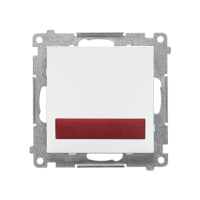 Sygnalizator świetlny LED, światło czerwone (moduł) 230V biały mat | TESS2.01/111 Kontakt Simon