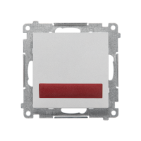 Sygnalizator świetlny LED – światło czerwone (moduł) 230 V~, Aluminium mat Simon 55 | TESS2.01/143 Kontakt Simon