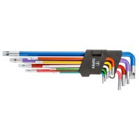 Klucze torx, kolorowe, komplet 9 sztuk | 35D969 TOPEX