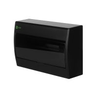 Rozdzielnica RN 1x12 PE+N, IP40, dymny, Elegant czarny | 2423-09 Elektro-Plast Nasielsk