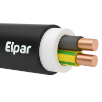 Kabel bezhalogenowy N2XH-O 2x1,5 0,6/1kV B2ca SZPULA | 5901854434780-SZ Elpar