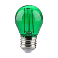 Żarówka LED V-TAC 2W filament E27 kulka G45 kolor VT-2132 Kolor Zielony 60lm | 3800157684019 LED EUROPE