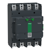 Stycznik mocy, TeSys Giga, 4 biegunowy (4NO), AC-1 <=440V 1050A, wersja rozszerzona, 200…500V szerok | LC1G6304LSEA Schneider Electric