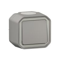 Łącznik krzyżowy komplet natynkowy 10AX -250 V~, szary, Nowe Plexo | 069716L Legrand