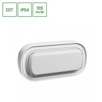 Oprawa PASTILO 10W 1100lm CCT 2700/4000/6000K IP54 IK10 205x105x47mm biała owalna wyb. barwy światła | SLI042000CCT_PW Wojnarowscy