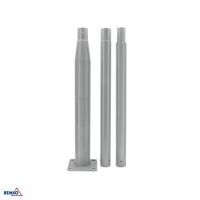 Słup oświetleniowy składany 3 metrowy 160X160mm FI60mm szary | C84-SSO-S3M-160-060-DG Bemko