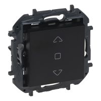 Łącznik sterowania roletami 3 - pozycyjny, czarny, NILOE STEP | 863544B Legrand