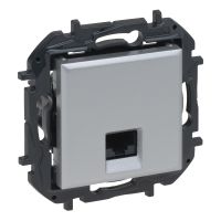 Gniazdo komputerowe RJ45 kat. 6 UTP, aluminium, NILOE STEP | 863363B Legrand