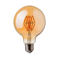 Żarówka LED V-TAC 8W filament E27 kula glob G95 bursztyn 95x138mm VT-2019-N 2200K 700lm | 3800157684217 LED EUROPE