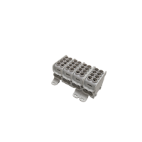 Blok dystrybucyjny, rozdzielczy HLAK 25 4P 2xAl/Cu 25mm²+16mm² 1000VAC/1500VDC szary  | MAG4254A00 Morek