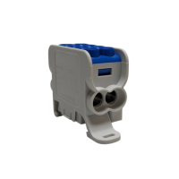Blok dystrybucyjny, rozdzielczy HLAK 25 1P 2xAl/Cu 25mm²+16mm² 1000VAC/1500VDC niebieski | MAG1251B00 Morek