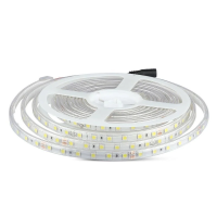 Taśma LED V-TAC SMD5050 300LED 24V IP65 rękaw 10W/m VT-5050 60-IP65 6400K 830lm | 3800157679312 LED EUROPE