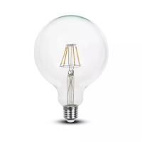 Żarówka LED 10W filament E27 kula glob G125 V-TAC VT-1979 3000K 1055lm | 3800157683739 LED EUROPE