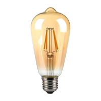 Żarówka LED V-TAC 4W E27 filament bursztyn vintage ST64 VT-1964 2200K 350lm | 3800157683708 LED EUROPE