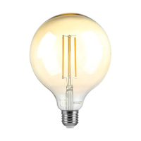 Żarówka LED V-TAC 8W filament E27 kula glob G125 bursztyn ściemnialna 125x173mm VT-2018 2200K 700lm | 3800157683968 LED EUROPE