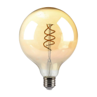 Żarówka LED V-TAC 6W filament E27 kula glob G125 bursztyn 125x173mm VT-2126 1800K 400lm | 3800157684118 LED EUROPE