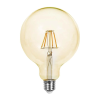 Żarówka LED V-TAC 12W filament E27 kula glob G125 bursztyn VT-2153 2200K 1350lm | 3800157683920 LED EUROPE