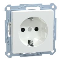 Gniazdo wtykowe Schuko, z przesłoną, b.śrub., B.A, P, Sys M | MTN2300-0325 Schneider Electric