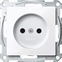 Gniazdo wtykowe bez uziemienia, z przesłoną, zaciski śrub., B.A, P, Sys M | MTN2000-0325 Schneider Electric