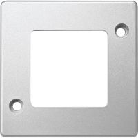 Ramka pojedyncza, aluminium, zabezpieczenie przed wandalizmem, Merten | MTN480160 Schneider Electric