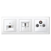Ramka potrójna, biel polarna, Merten | MTN478319 Schneider Electric