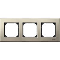 Ramka Merten M-Elegance metal potrójna tytanowy | MTN403305 Schneider Electric