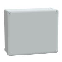 Puszka ABS IP66 IK07 wew 325x275x120 (WxSxG) zew 341x291x128 nieprzezroczysta pokrywa W20 RAL7035 | NSYTBS342912 Schneider Electric