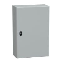Obudowa wisząca Spacial S3D drzwi gładkie z pł. mont. 600x400x200,(WxSxG) IP66 IK10 RAL7035, Special | NSYS3D6420P Schneider Electric
