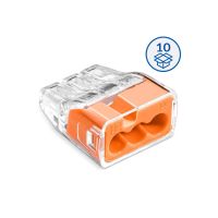 Szybkozłączka wtykowa SCP3 B10 transparentny/pomarańczowy (woreczek = 10 szt.) | 88001008 Simet