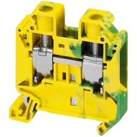 Zacisk śrubowy przepustowy 2 punktowy, żółto-zielony | NSYTRV162PE Schneider Electric