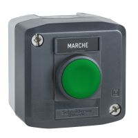 Stacja sterująca ciemnoszara z przyciskiem Fi-22mm Harmony XALD | XALD101 Schneider Electric