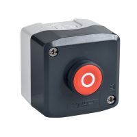 Stacja sterująca ciemnoszara czerwony przycisk Fi-22mm samopowrotny "O" 1 NC, Harmony XAL | XALD112 Schneider Electric