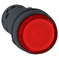 Przycisk czerwony z samoczynnym powrotem bez oznaczenia LED 24V, 1NO, Harmony XB7 | XB7NW34B1 Schneider Electric