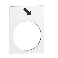 Tabliczka opisowa biała prostokątna 30x40mm podnoszenie wolno | ZB2BY4913 Schneider Electric