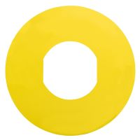 Tabliczka opisowa żółta okrągła Fi-60mm bez opisu | ZBY9101 Schneider Electric
