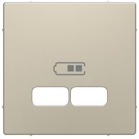 Płytka centralna gniazda, Merten, D-Life,ładowania USB, piasek sahary | MTN4367-6033 Schneider Electric
