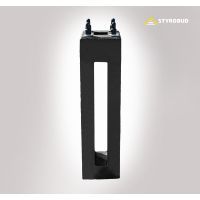 Fundament D16/100 tZn (1000/260) abizolowany z elementami śrubowymi 4xM20 + kapturki | 006656 Styrobud